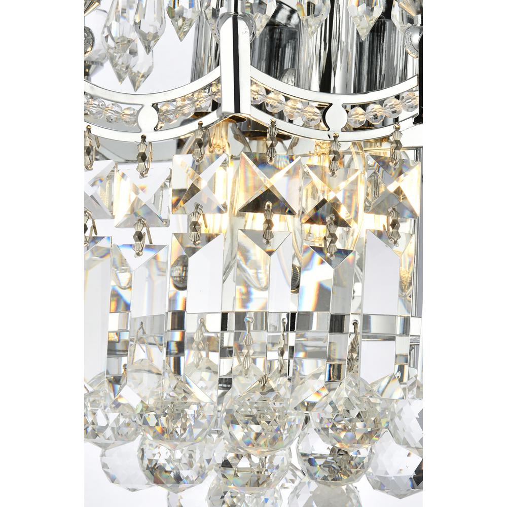 Corona 2 Light Chrome Wall Sconce Clear Royal Cut Crystal. Picture 4