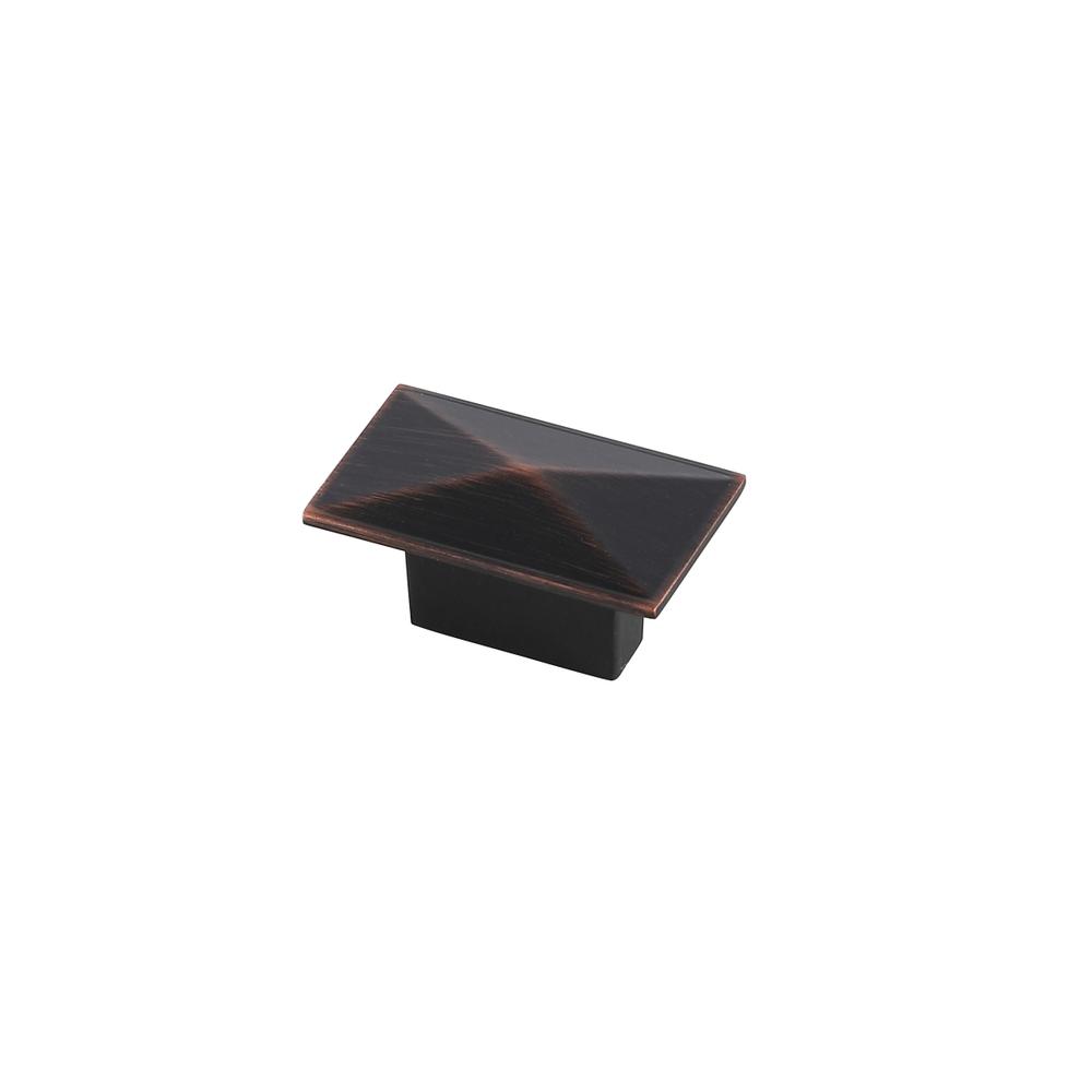 Perry 2" Oil-Rubbed Bronze Rectangle Knob Multipack (Set Of 10). Picture 3