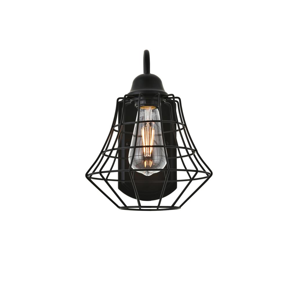 Candor 1 Light Black Wall Sconce. Picture 6