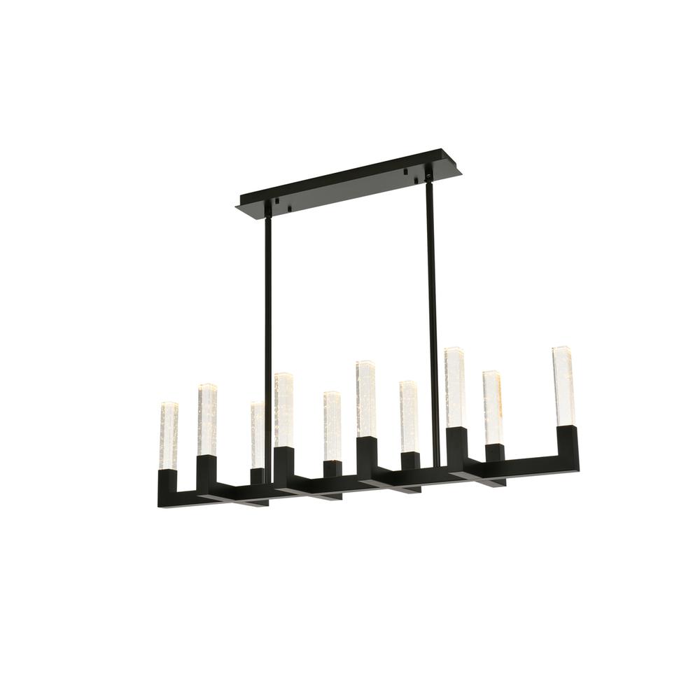 Noemi 48 Inch Adjustable Led Pendant In Black. Picture 3