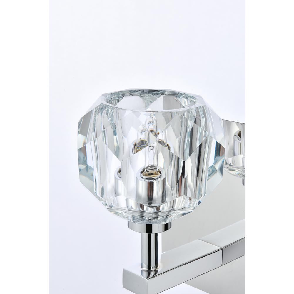 Graham 2 Light Wall Sconce In Chrome. Picture 4