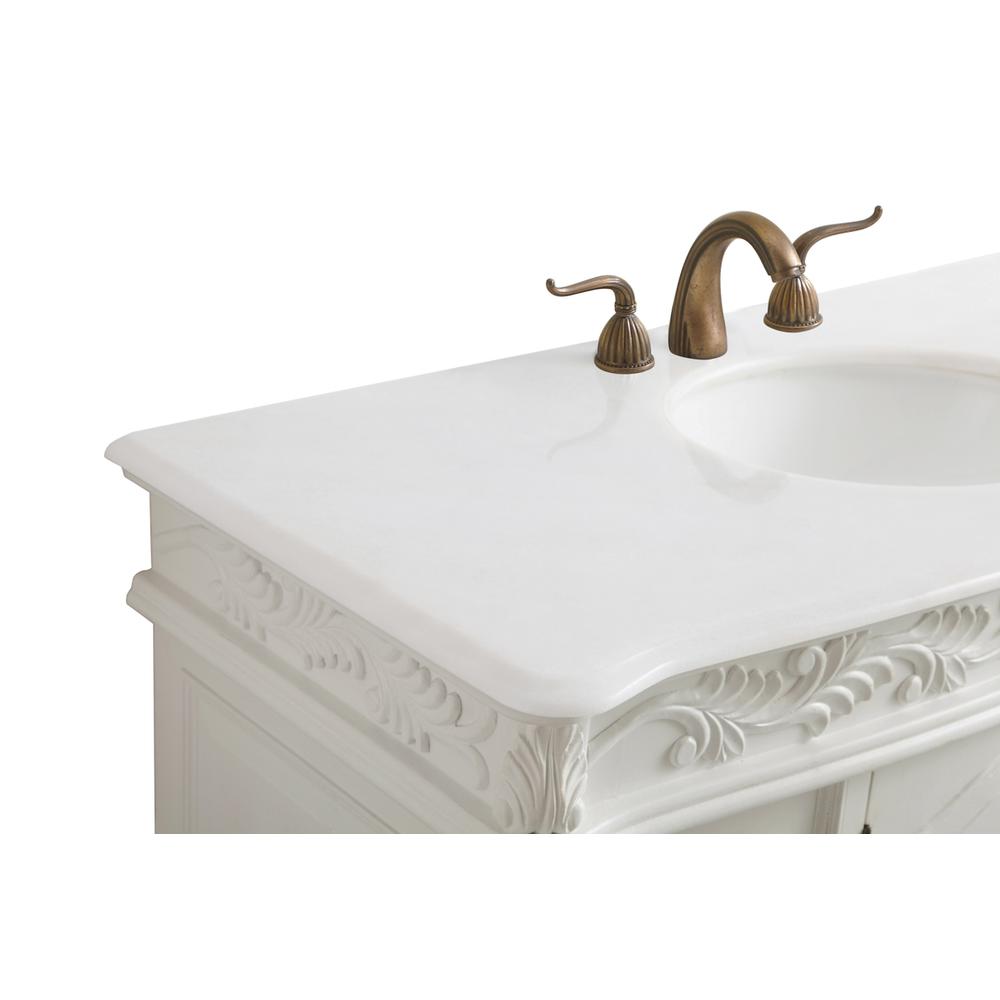 48 Inch Single Bathroom Vanity In Antique White. Picture 8
