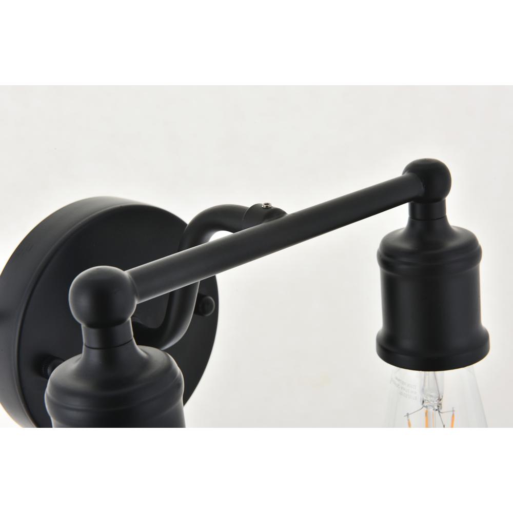 Serif 2 Light Black Wall Sconce. Picture 9
