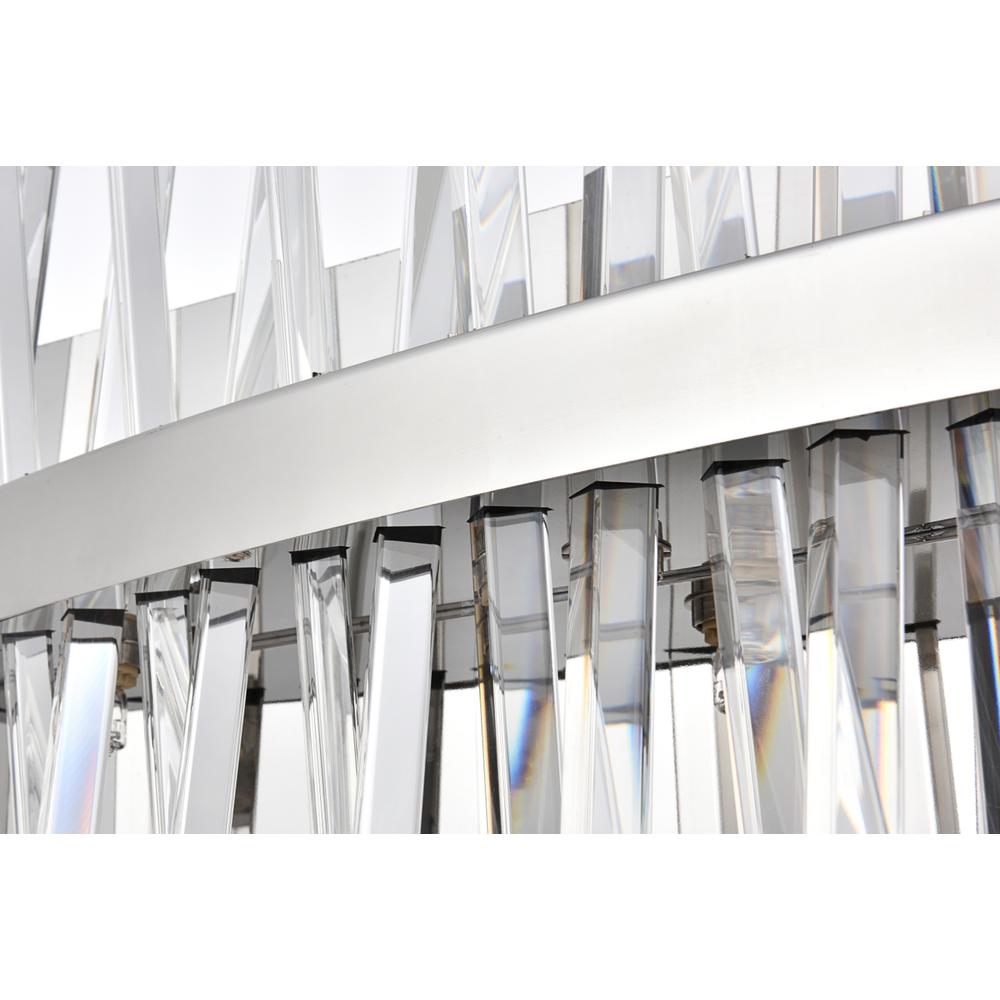 Serephina 30 Inch Crystal Bath Sconce In Chrome. Picture 4