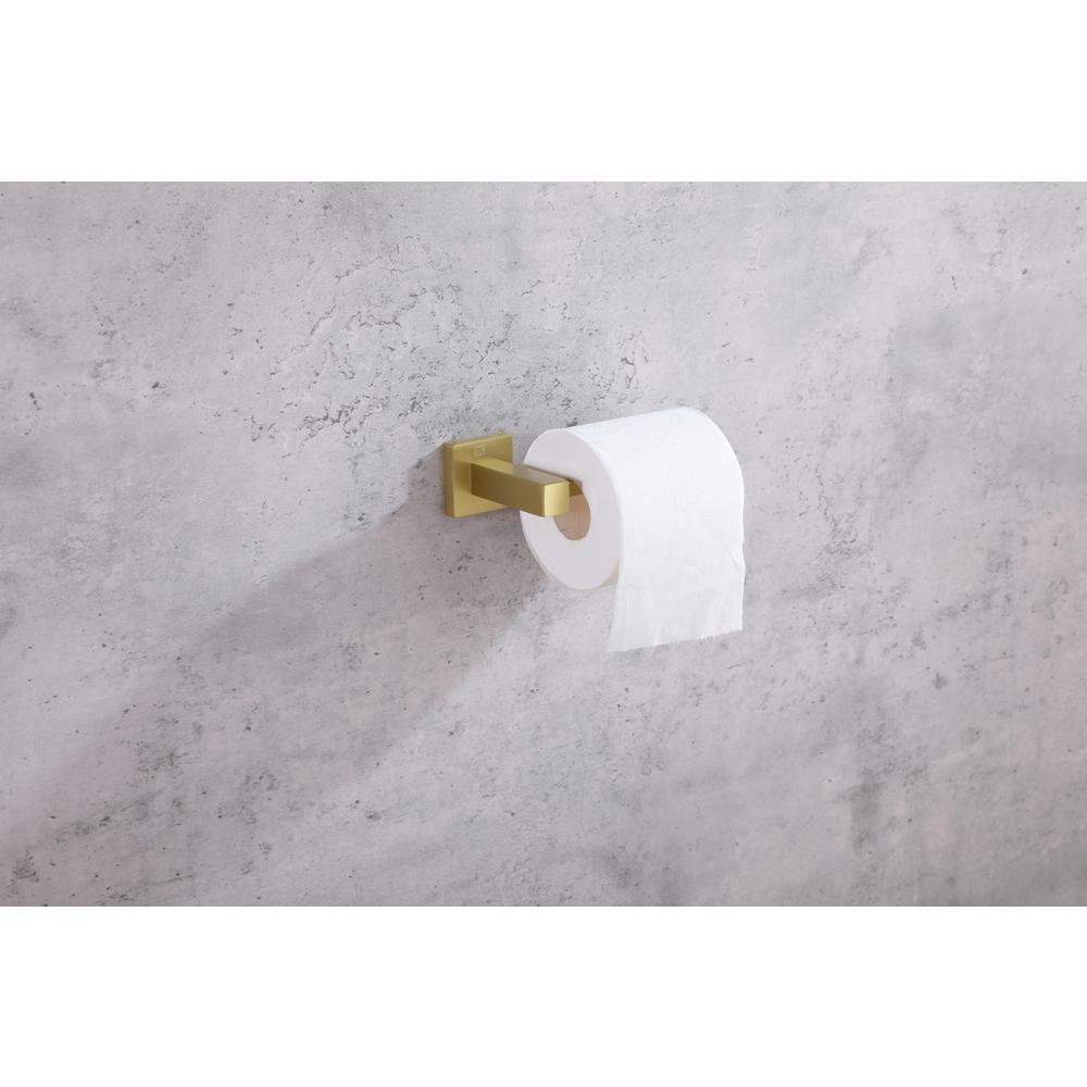 Isla 2-Piece Bathroom Hardware Set In Brushed Gold. Picture 4