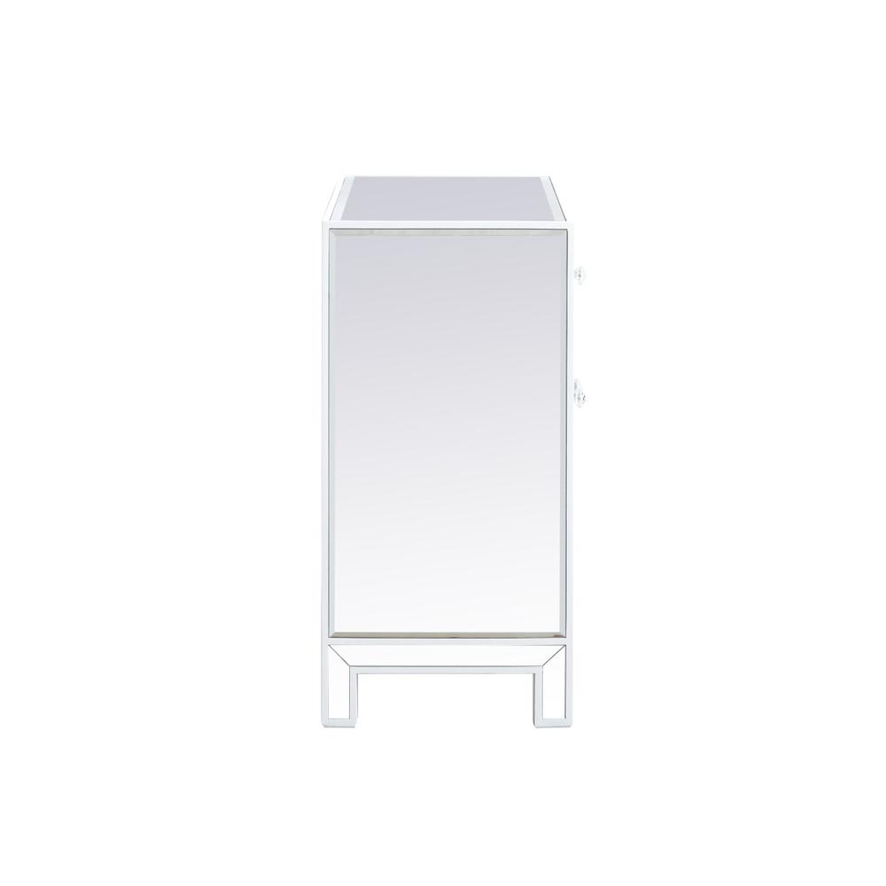 29 Inch Mirrored Cabinet In White. Picture 9