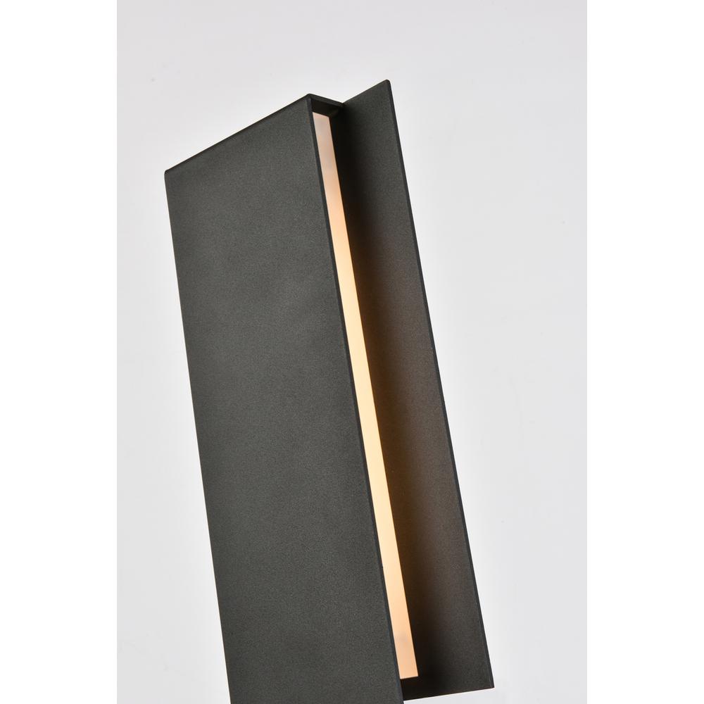 Raine Integrated Led Wall Sconce  In Black. Picture 2