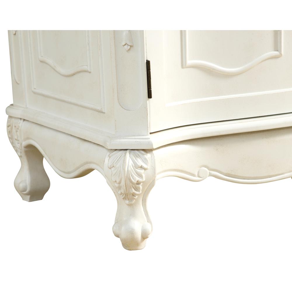 27 Inch Single Bathroom Vanity In Antique White. Picture 7