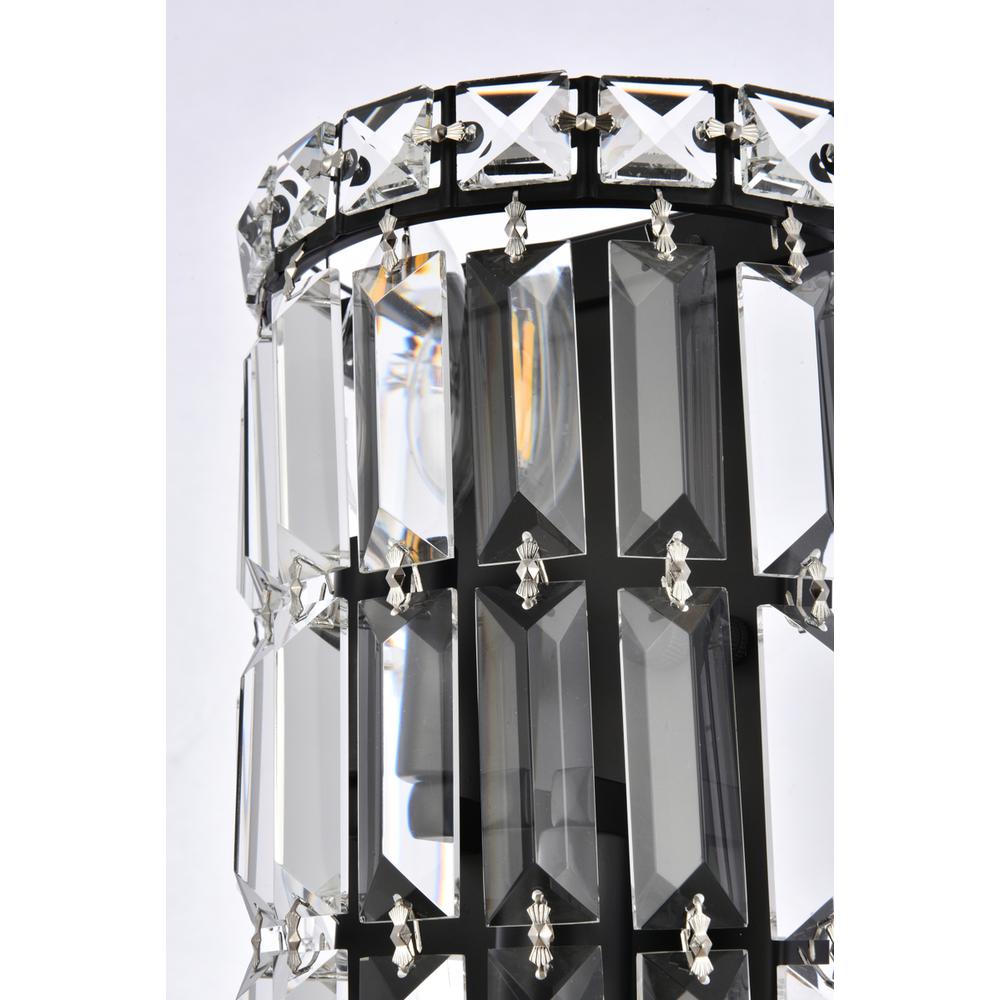 Maxime 6 Inch Black Wall Sconce. Picture 4
