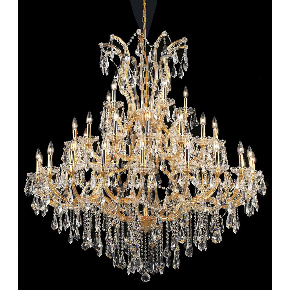 Maria Theresa 41 Light Gold Chandelier Clear Royal Cut Crystal. Picture 1