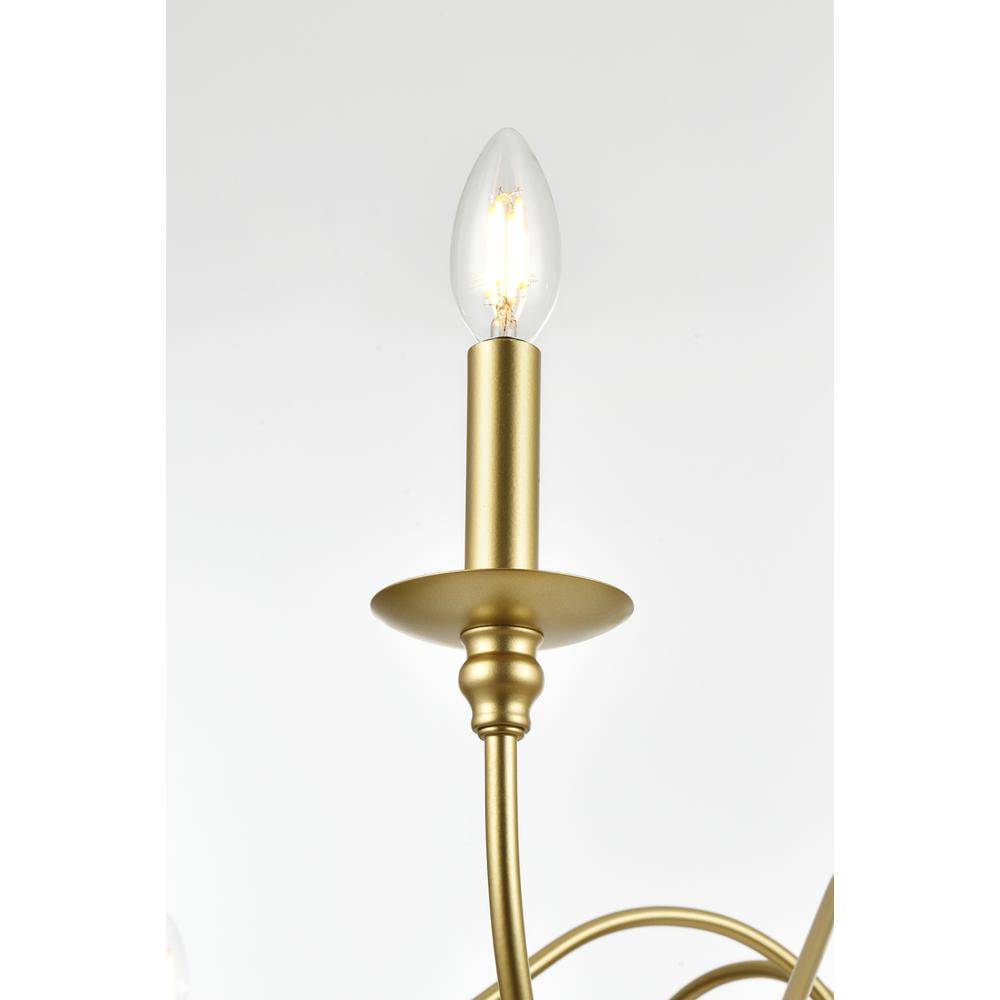 Rohan 54 Inch Chandelier In Brass. Picture 3