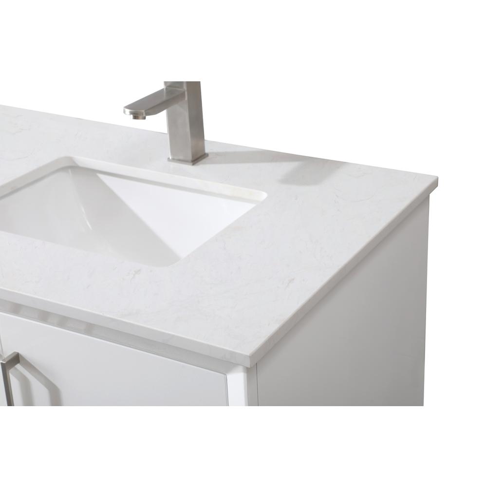 72 Inch Double Bathroom Vanity In White. Picture 11
