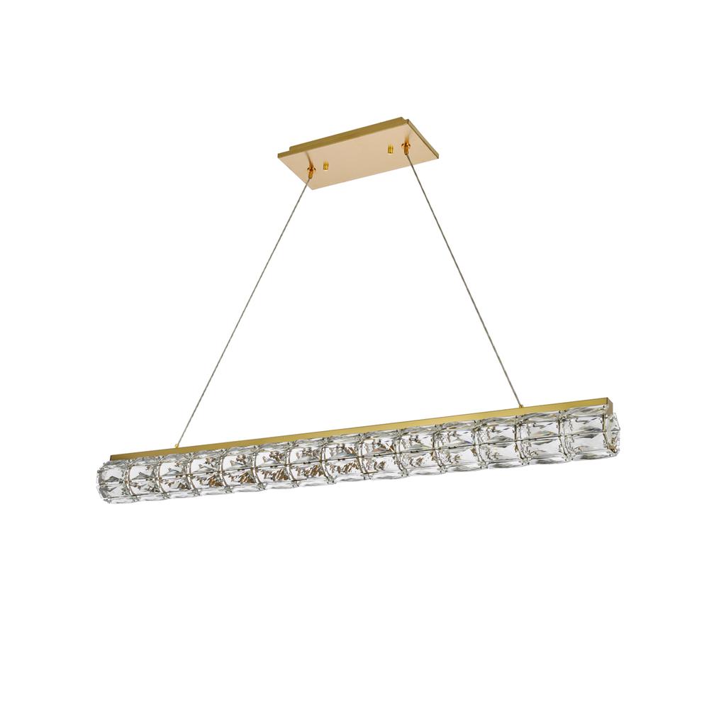 Valetta 42 Inch Led Linear Pendant In Gold. Picture 6