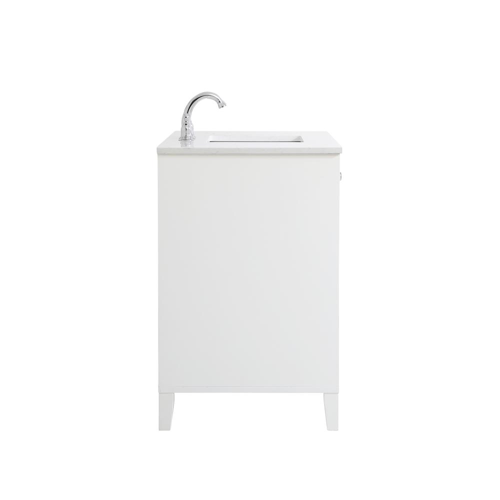 42 Inch Single Bathroom Vanity In White. Picture 13