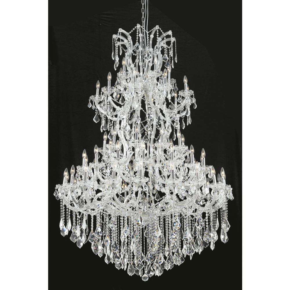 Maria Theresa 61 Light Chrome Chandelier Clear Royal Cut Crystal. Picture 1