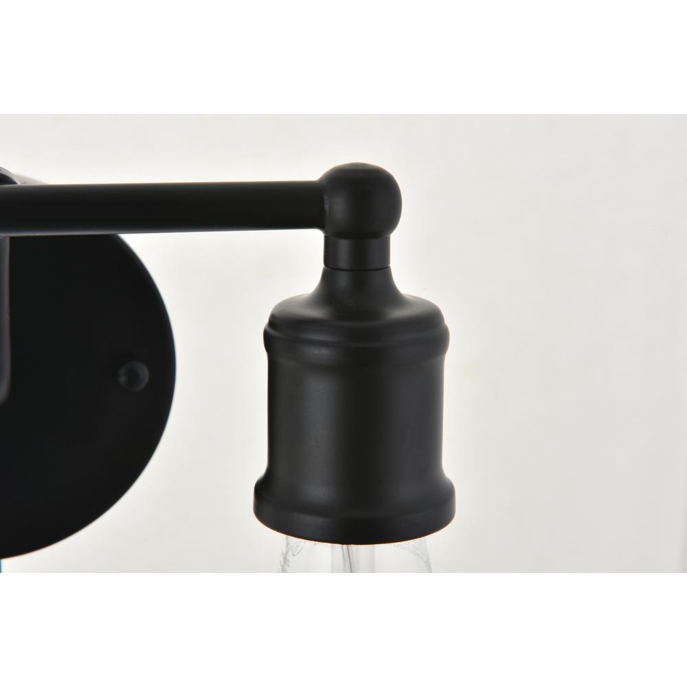 Serif 2 Light Black Wall Sconce. Picture 8