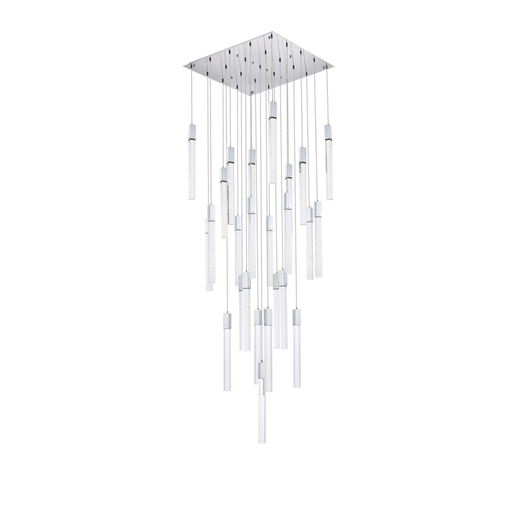Weston 25 Lights Pendant In Chrome. Picture 6