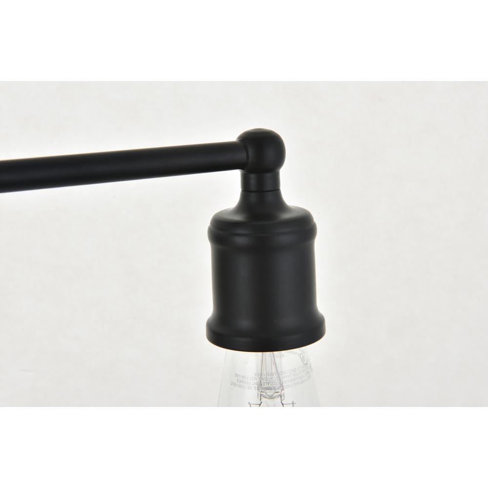 Serif 3 Light Black Wall Sconce. Picture 8
