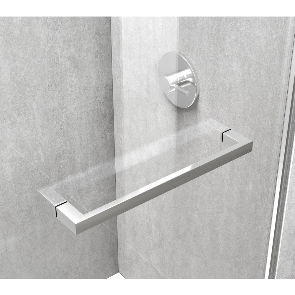 Frameless Shower Door 48 X 76 Polished Chrome. Picture 8