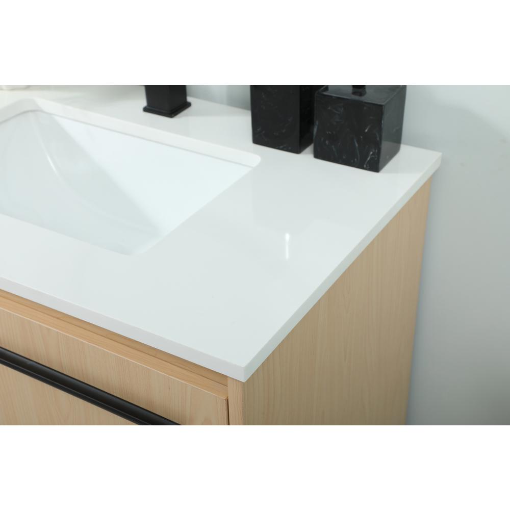 30 Inch Single Bathroom Vanity In Maple. Picture 5