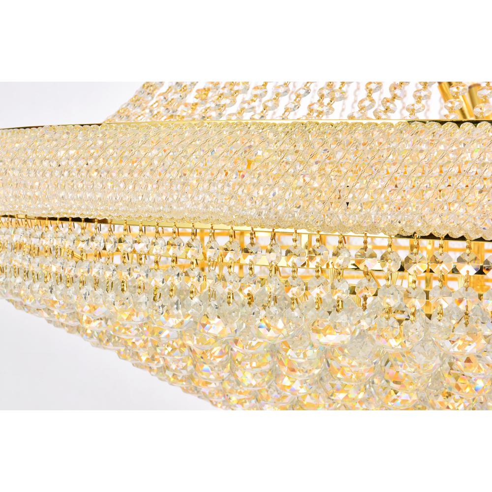 Primo 48 Light Gold Chandelier Clear Royal Cut Crystal. Picture 4