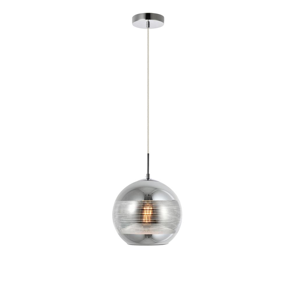 Reflection Collection Pendant D9.5In H9.5In Lt:1 Chrome Finish. Picture 2