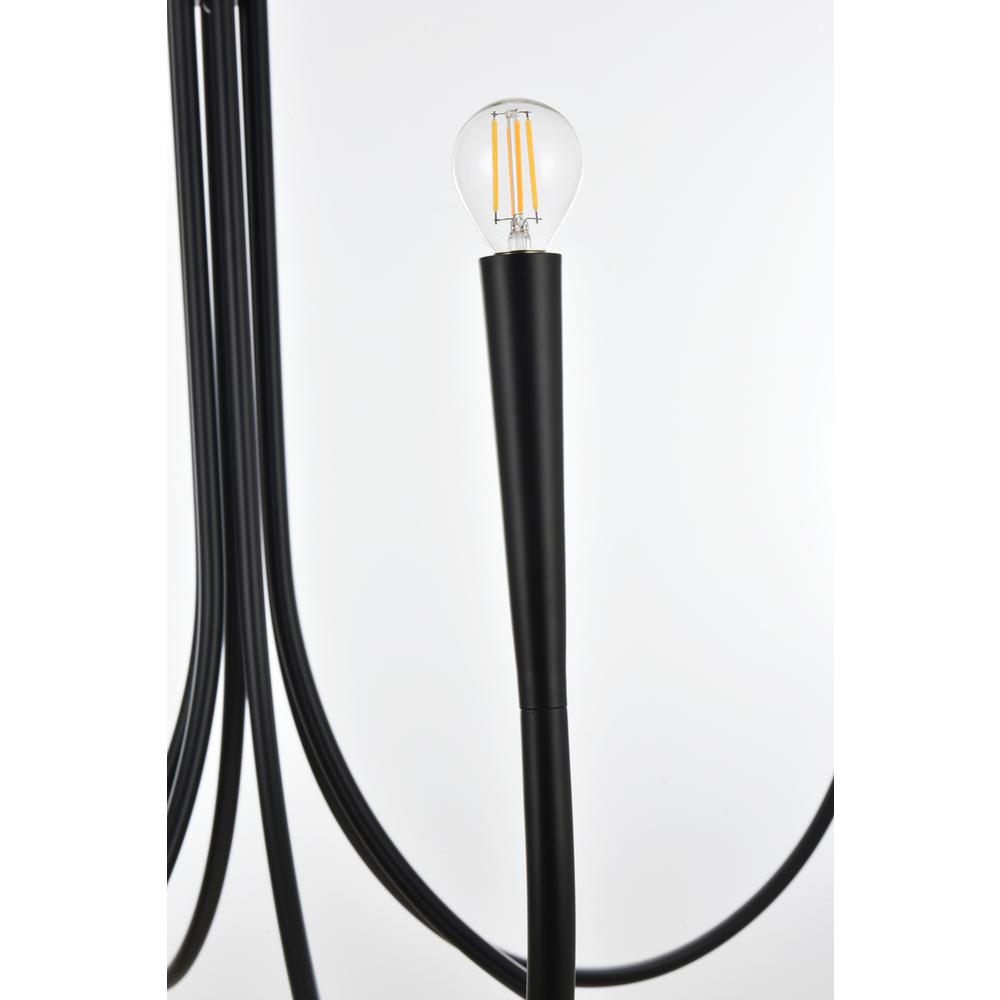 Layne 50 Inch Chandelier In Black. Picture 3
