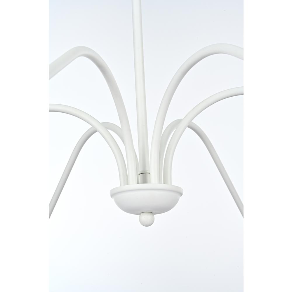 Rohan 54 Inch Chandelier In White. Picture 3
