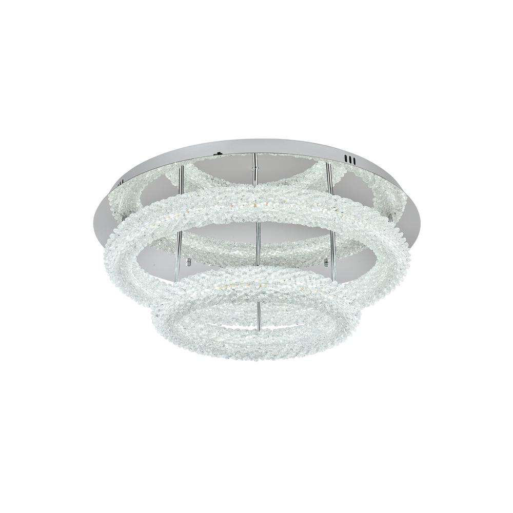 Bowen 26 Inch Adjustable Led Flush Mount In Chrome. Picture 3
