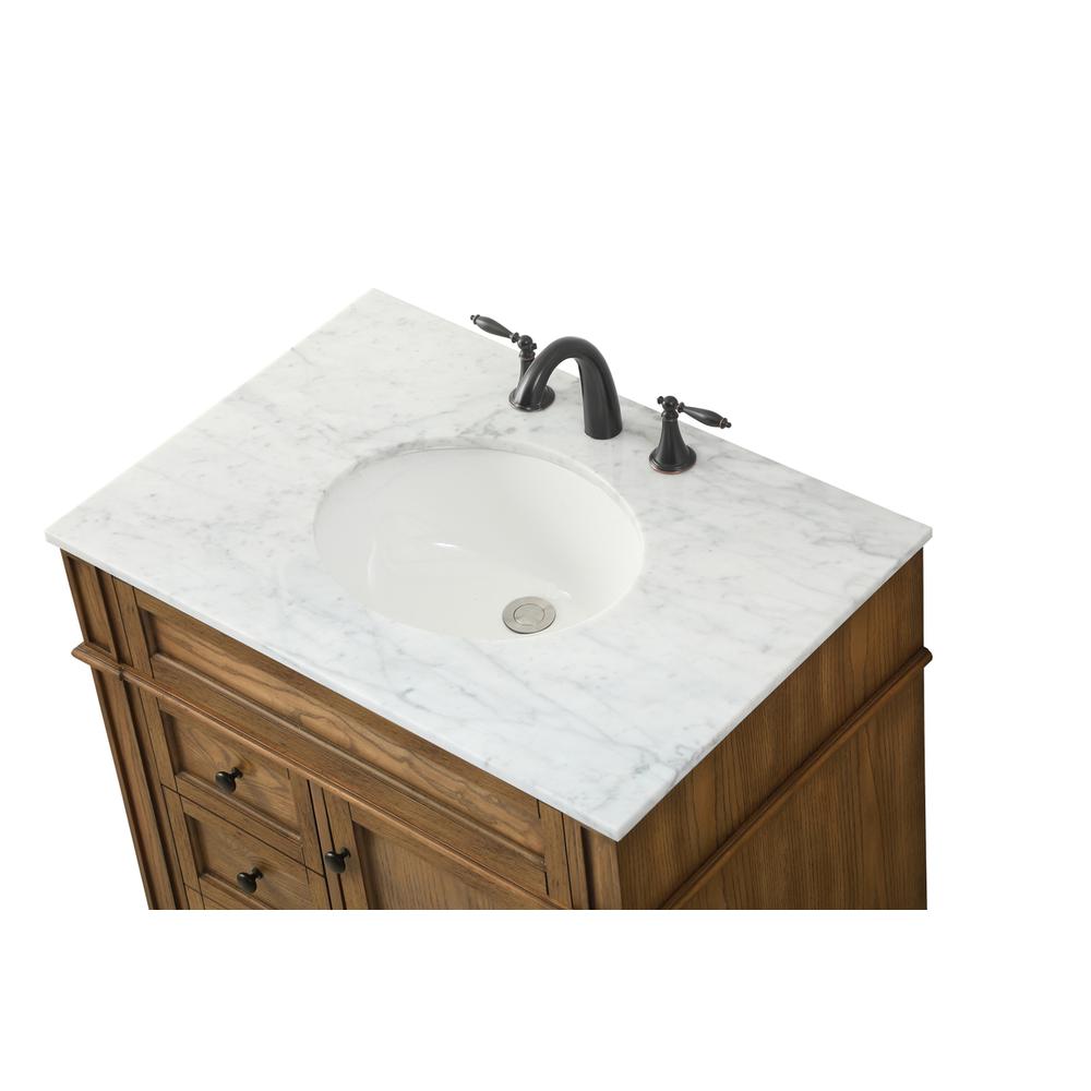 32 Inch Single Bathroom Vanity In Driftwood. Picture 10