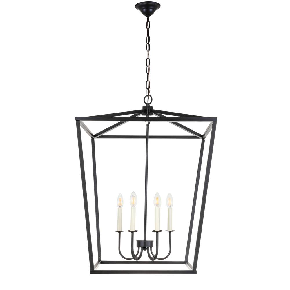 Maddox 6 Light Black Chandelier. Picture 2