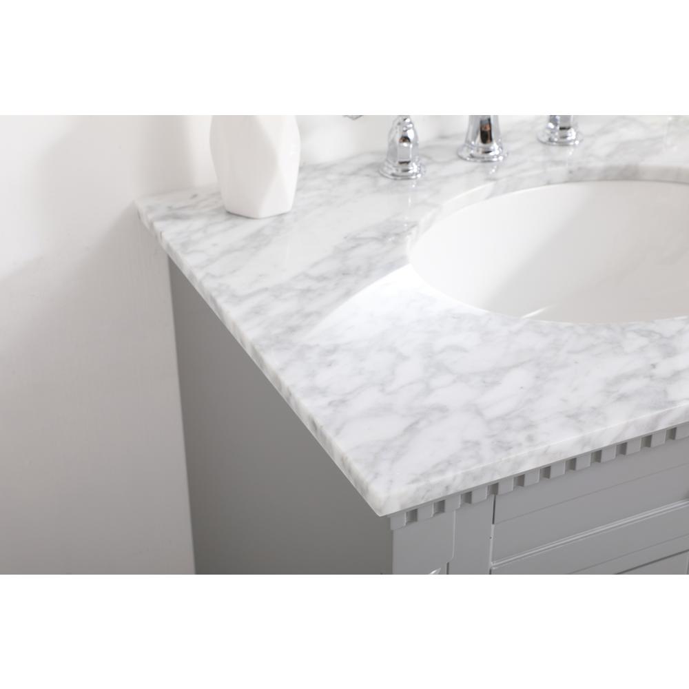30 Inch Single Bathroom Vanity In  Grey. Picture 5
