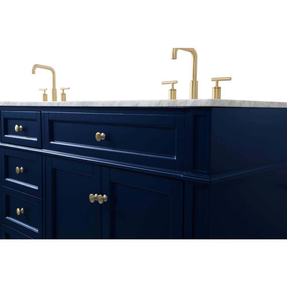 72 Inch Double Bathroom Vanity In Blue. Picture 12