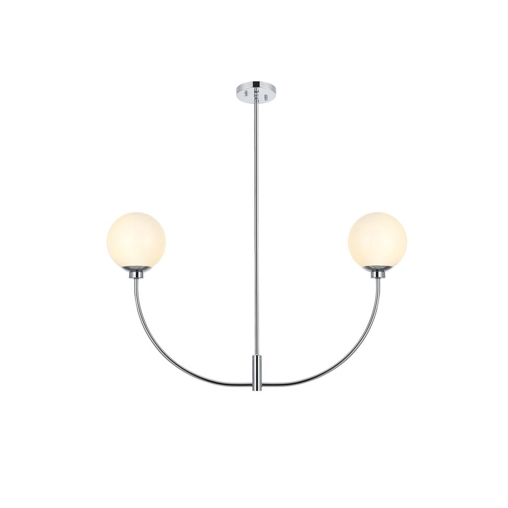 Nyomi 36 Inch Chandelier In Chrome. Picture 1