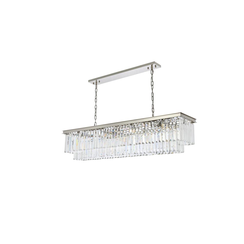 Sydney 12 Light Polished Nickel Chandelier Clear Royal Cut Crystal. Picture 7