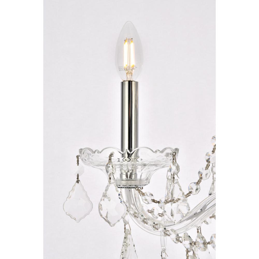 Verona 5 Light Chrome Chandelier Clear Royal Cut Crystal. Picture 3