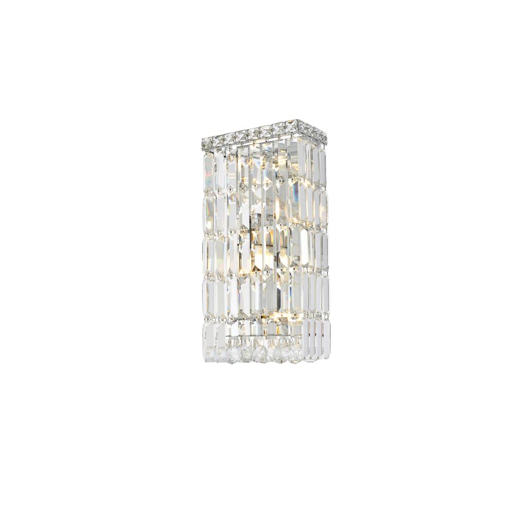 Maxime 4 Light Chrome Wall Sconce Clear Royal Cut Crystal. Picture 2