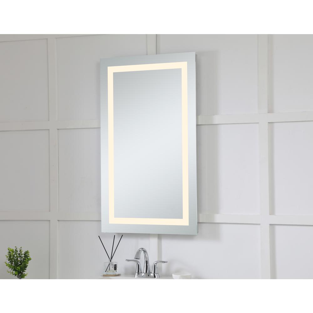 Led Hardwired Mirror Rectangle W24H40 Dimmable 3000K. Picture 5