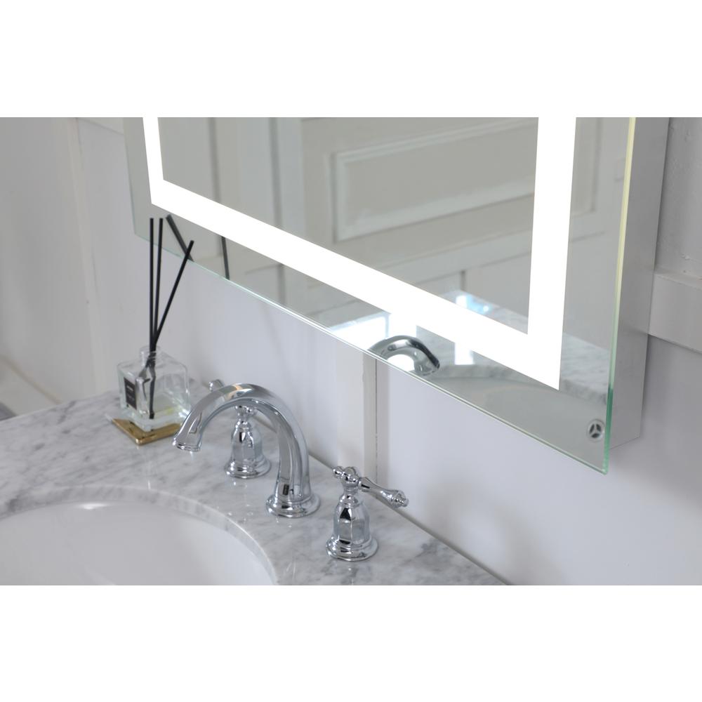 Led Hardwired Mirror Rectangle W24H30 Dimmable 5000K. Picture 3