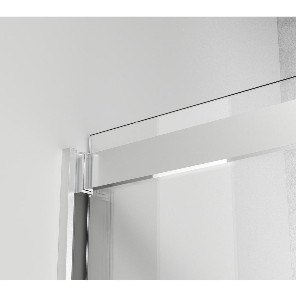 Frameless Shower Door 48 X 76 Polished Chrome. Picture 7