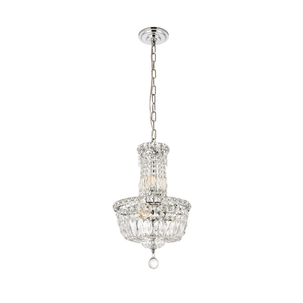 Tranquil 6 Light Chrome Pendant Clear Royal Cut Crystal. Picture 6