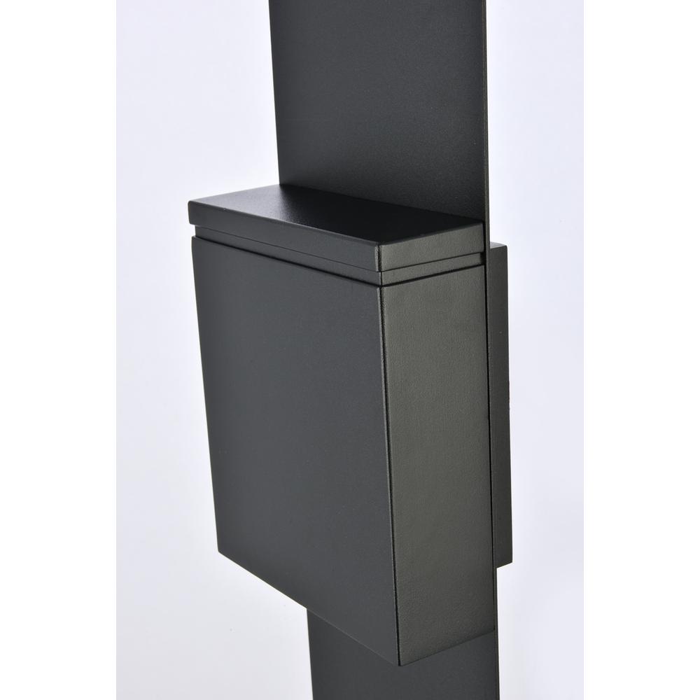 Raine Integrated Led Wall Sconce  In Black. Picture 4