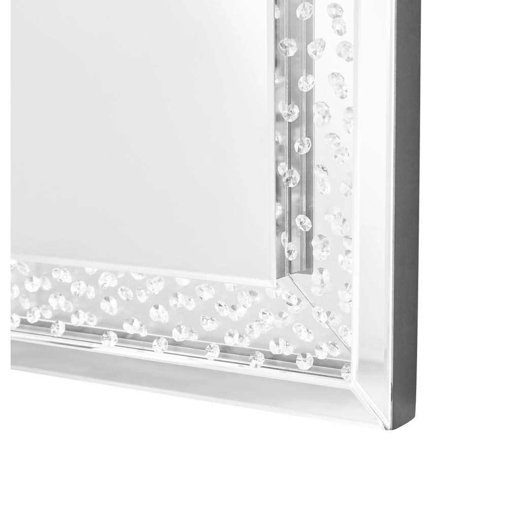 Sparkle 31 In. Contemporary Rectangle Mirror In Clear. Picture 2
