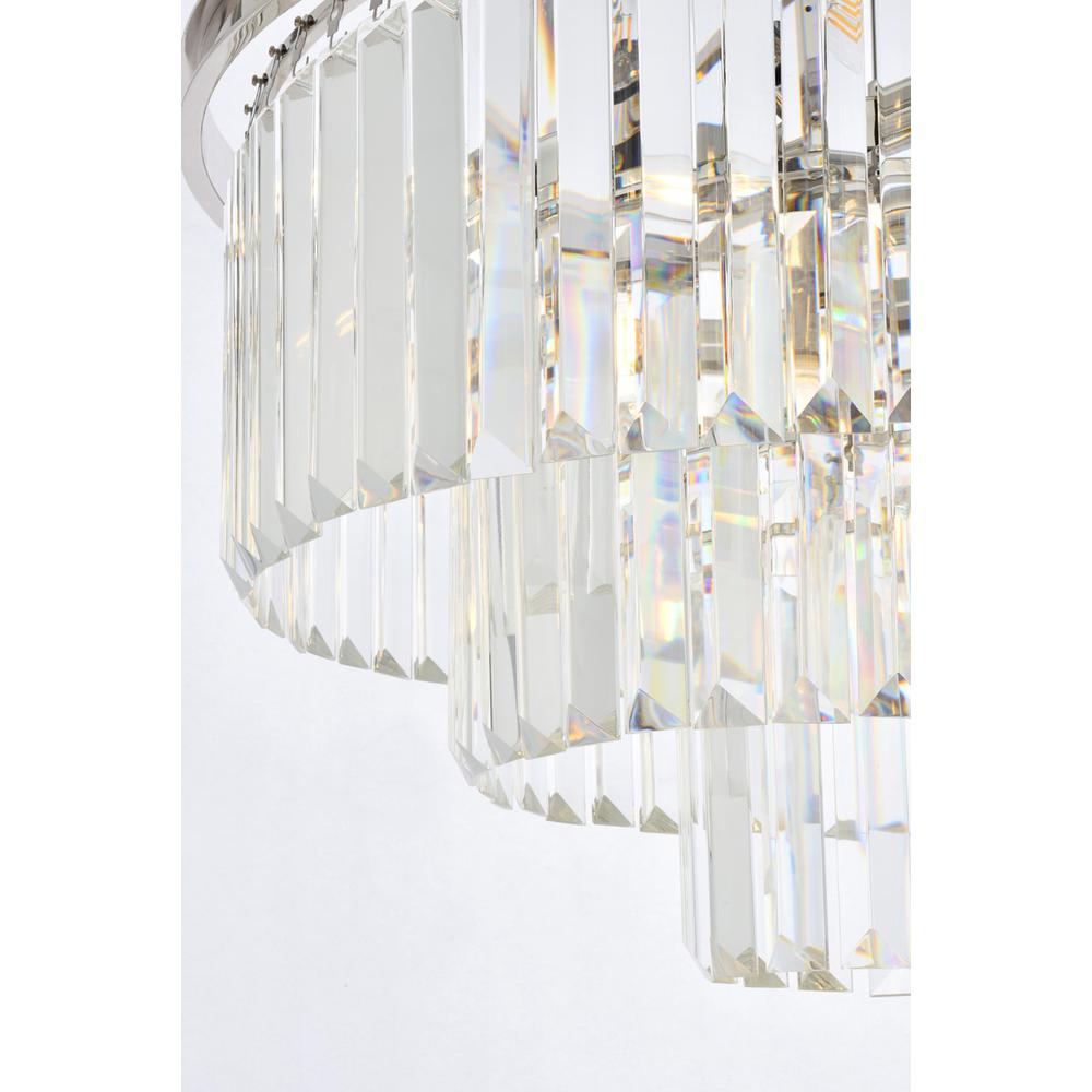 Sydney 9 Light Polished Nickel Chandelier Clear Royal Cut Crystal. Picture 3