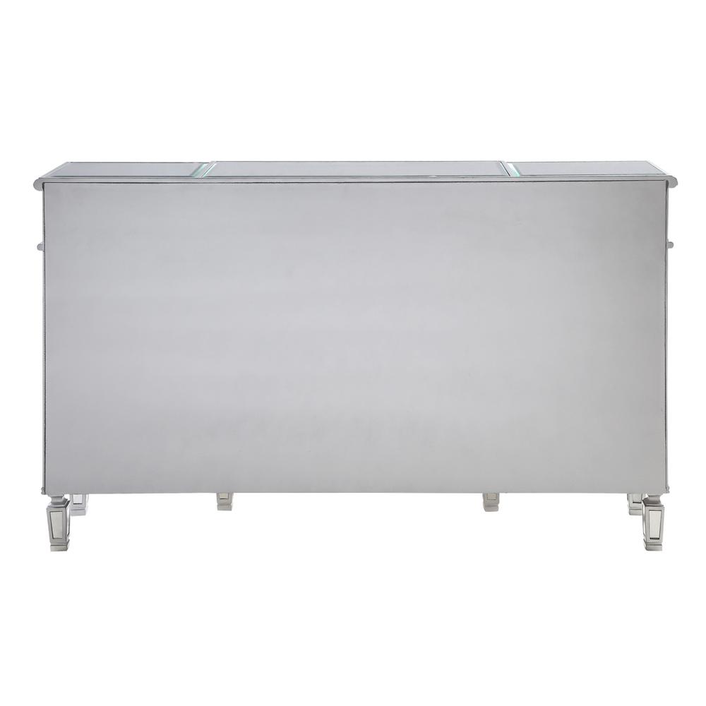 3 Drawer 4 Door Cabinet 60 In. X 14 In. X 36 In. In Silver Clear. Picture 10
