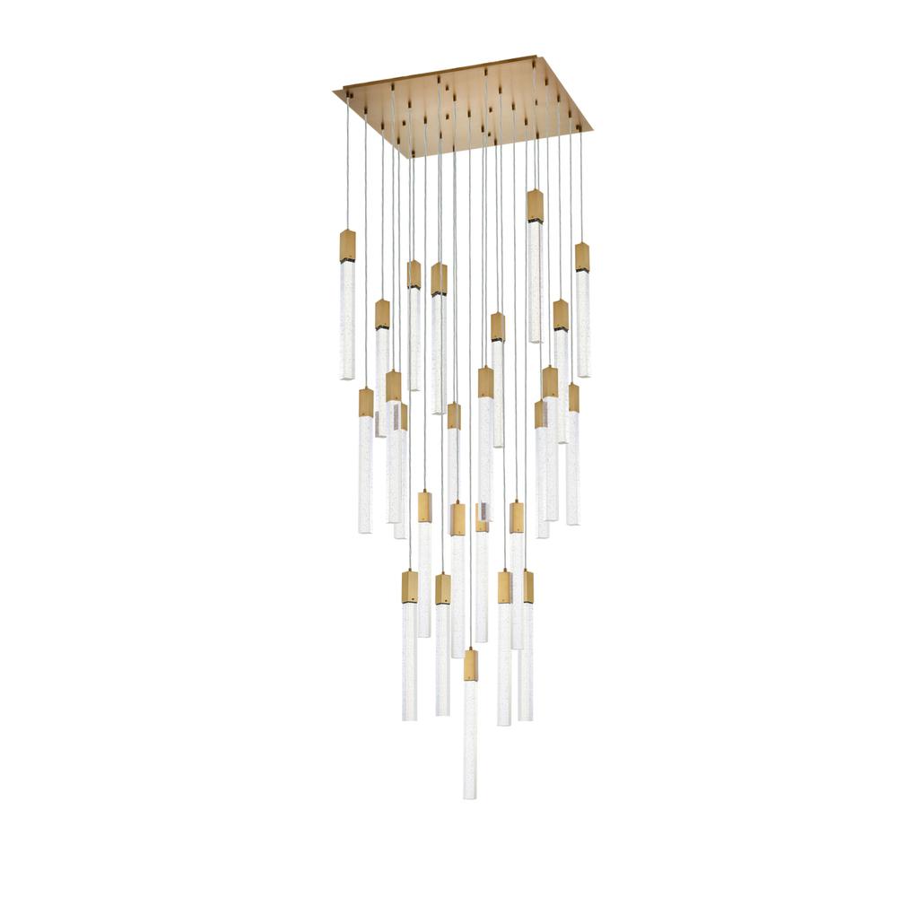 Weston 25 Lights Pendant In Satin Gold. Picture 6