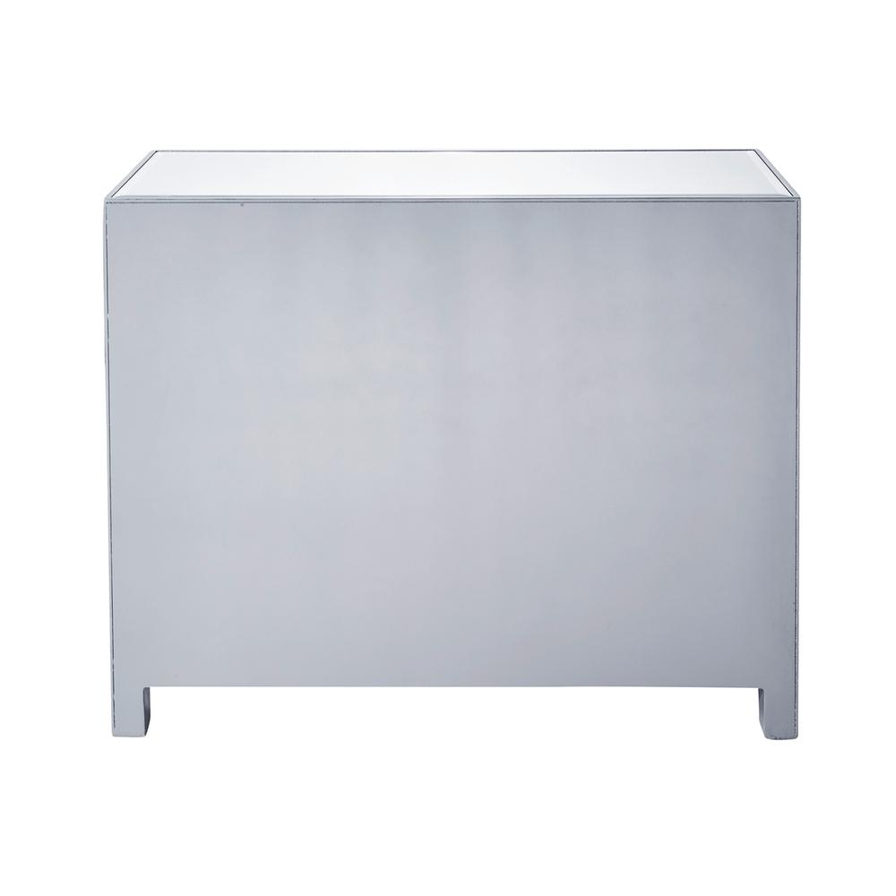 Chest 3 Drawers 40In. W X 16In. D X 32In. H In Antique Silver Paint. Picture 4