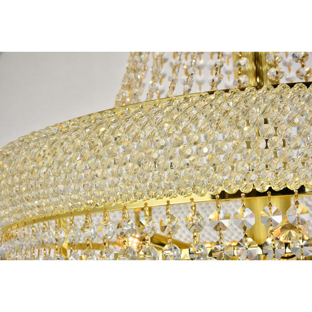 Primo 32 Light Gold Chandelier Clear Royal Cut Crystal. Picture 4