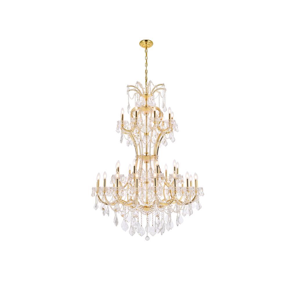 Maria Theresa 36 Light Gold Chandelier Clear Royal Cut Crystal. Picture 1