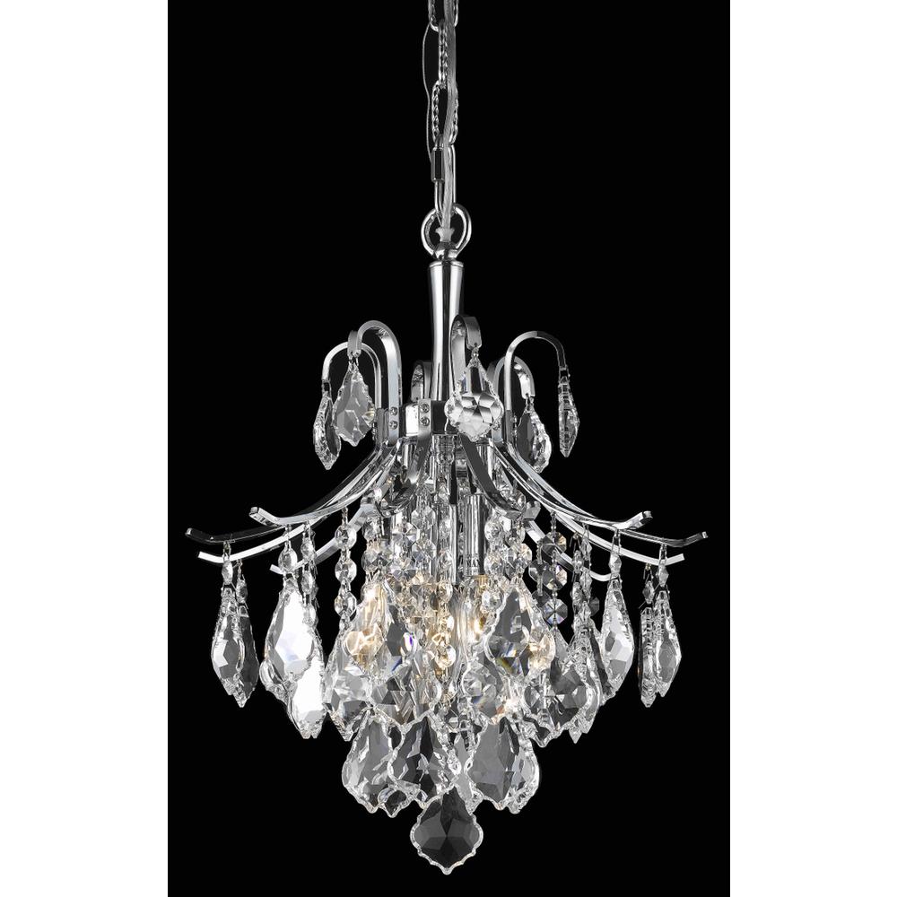 Amelia Collection Pendant D12In H15In Lt:3 Chrome Finish. Picture 1